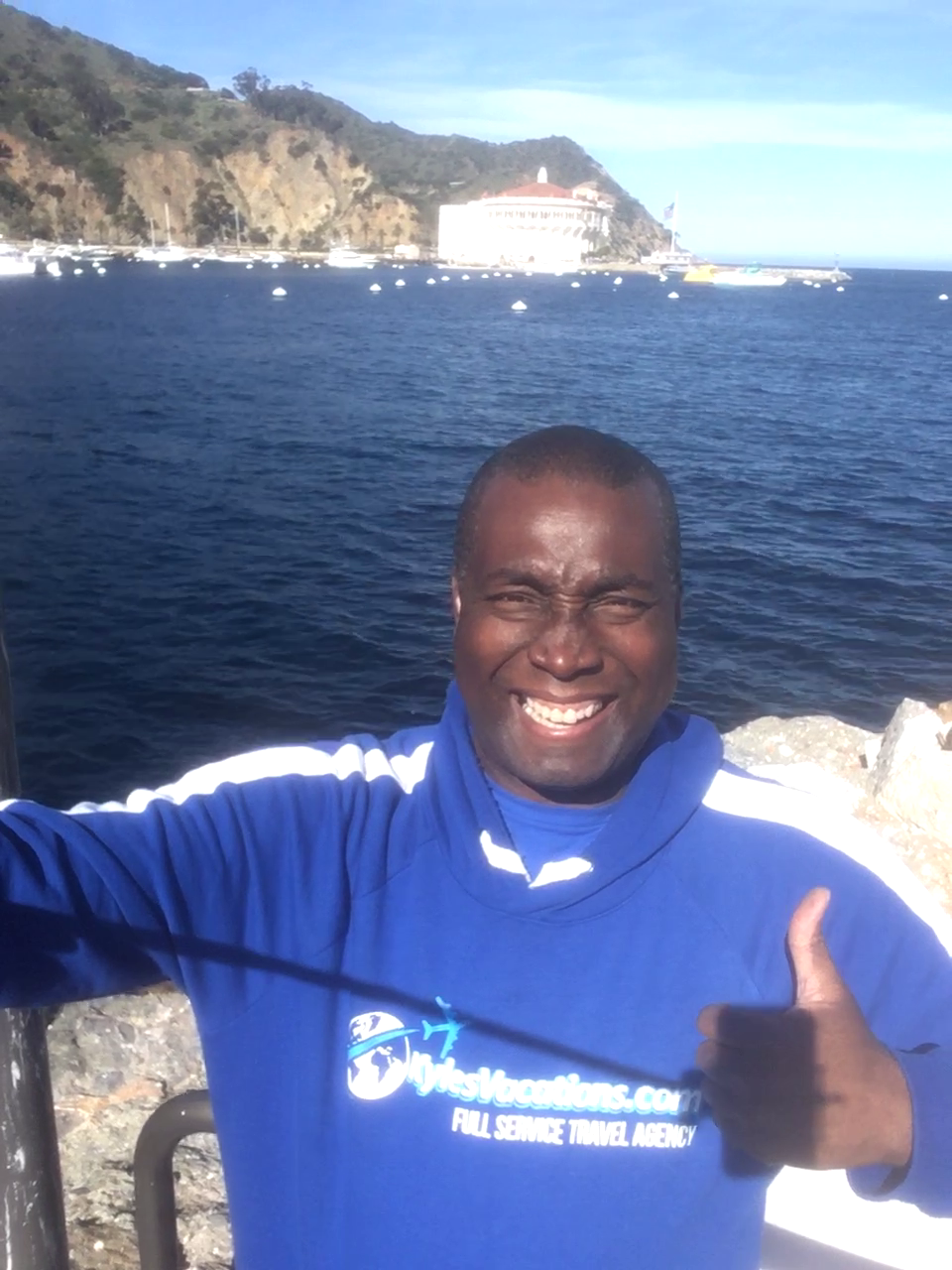 Kyle in Catalina Island California vacation